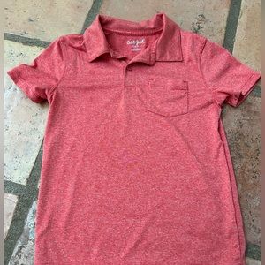 Cat & Jack boys faded red polo size S 6/7